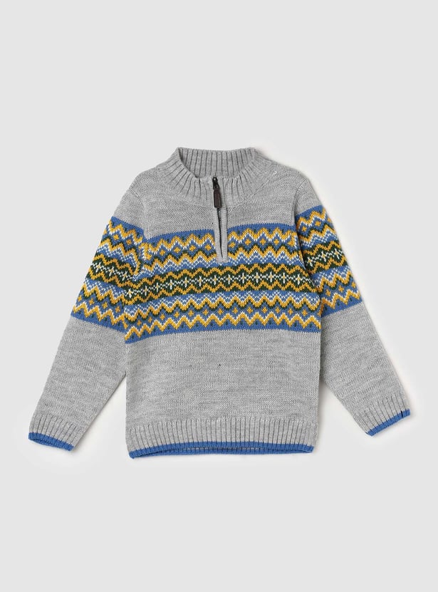 Boys Chevron Knitted Sweater