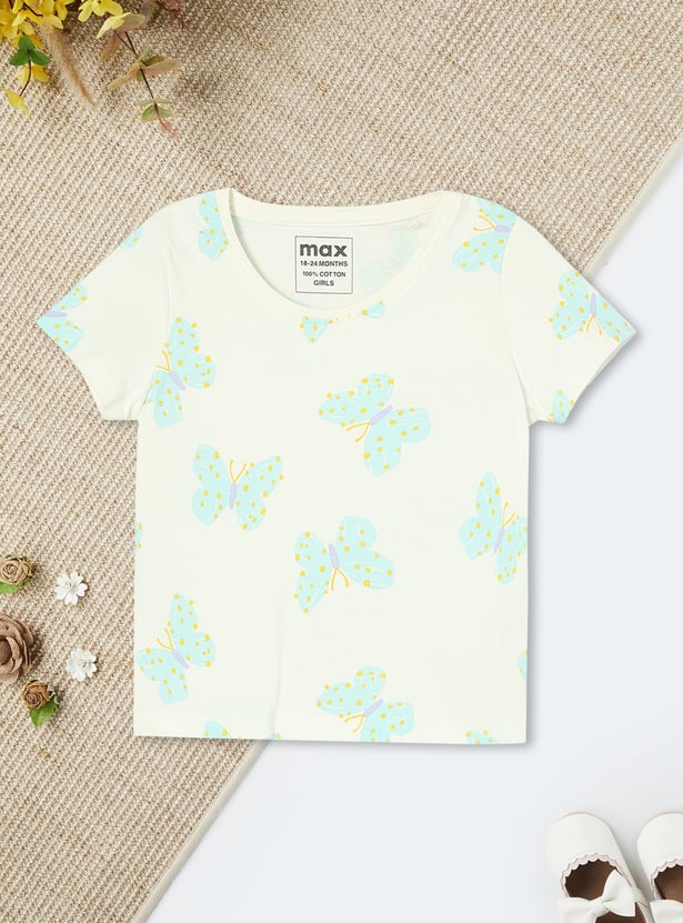 Girls All-Over Printed T-shirt